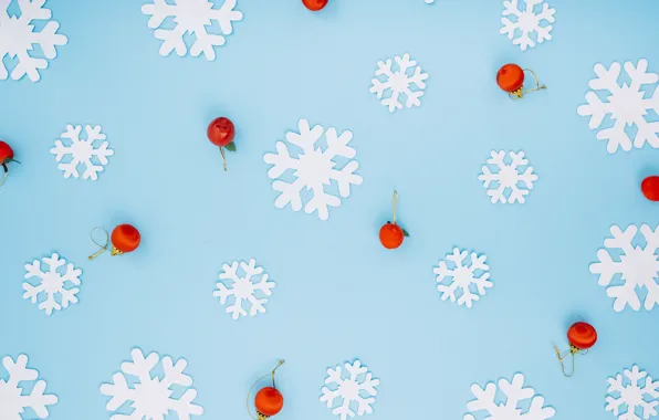 Picture winter, snowflakes, background, blue, Christmas, blue, winter, background, snowflakes