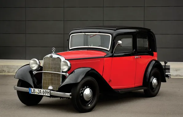 Picture photo, Mercedes-Benz, Retro, Car, Limousine, 200 sunshine, 1933-36