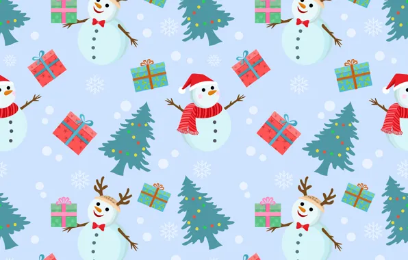 Picture decoration, background, pattern, New Year, Christmas, snowman, Christmas, background, pattern, New Year, snowman, decoration, xmas, …