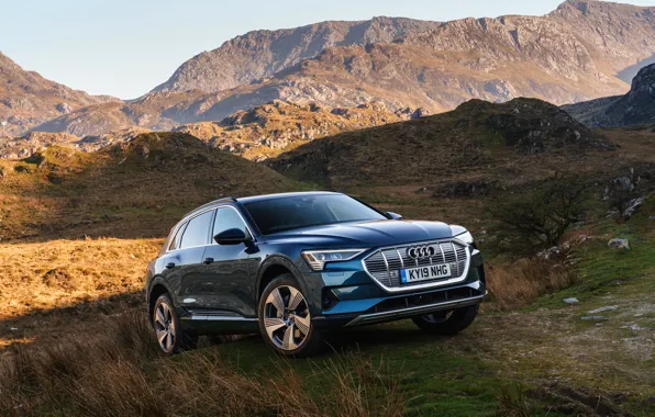Picture Audi, E-Tron, the mountainous terrain, 2019, UK version