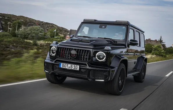 Picture road, black, Mercedes-Benz, SUV, Brabus, AMG, G-Class, G63, G 63, 2019, W464, Black Ops 800