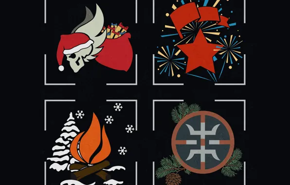Picture star, skull, new year, logo, the fire, banner, patch, survarium, decals, the Renaissance army, tramps, …