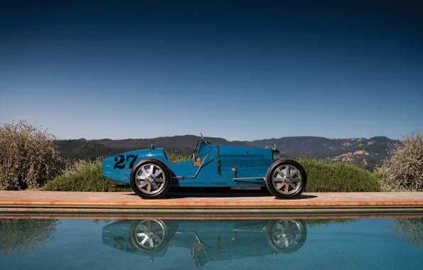 Picture Retro, 1927, Side view, Sports car, Bugatti Type 35C