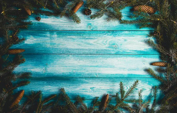 Picture background, tree, Board, tree, New Year, Christmas, Christmas, bumps, wood, blue, background, New Year, decoration, …