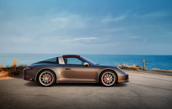 Picture coast, Porsche, 4x4, Biturbo, Targa, special model, 911 Targa 4 GTS, Exclusive Manufaktur Edition
