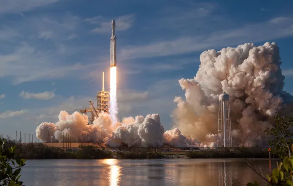Picture USA, Rocket, Start, SpaceX, Cape Canaveral, Falcon Heavy