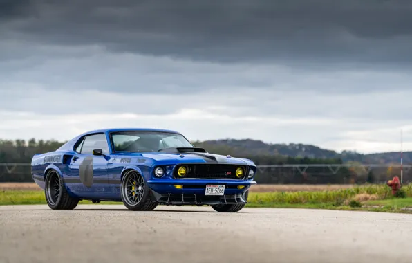 Picture Ford, Road, Mountain, 1969, Ford Mustang, Muscle car, Mach 1, Classic car, Sports car, HRE …