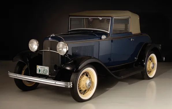 Picture auto, retro, Ford, 1932, Cabriolet, V8