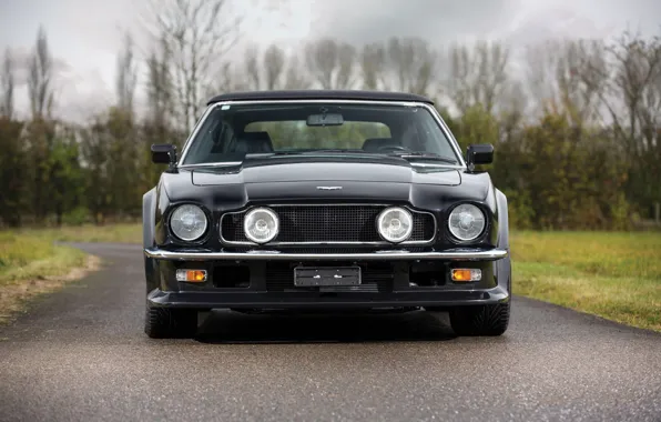 Picture Lights, Black, Front view, Aston Martin V8 Vantage Volante