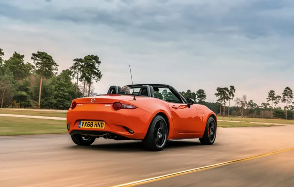 Picture road, the sky, orange, Mazda, Roadster, MX-5, 30th Anniversary Edition, 2019