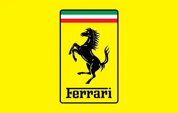 Picture yellow, horse, logo, logo, ferrari, Ferrari, yellow, fon, horse
