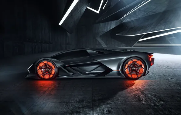 Picture Lamborghini, supercar, side view, hypercar, The Third Millennium