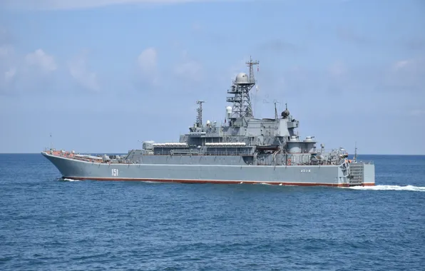 Picture ship, large, Azov, landing