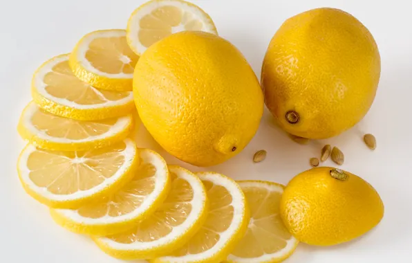 Picture yellow, lemon, Food
