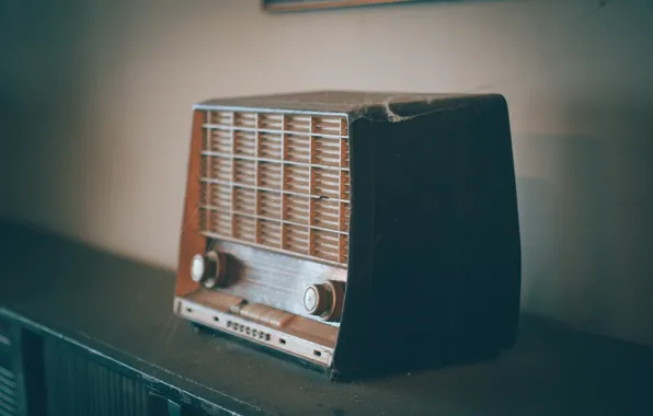 Picture Retro, Room, Interior, Radio, Old radio