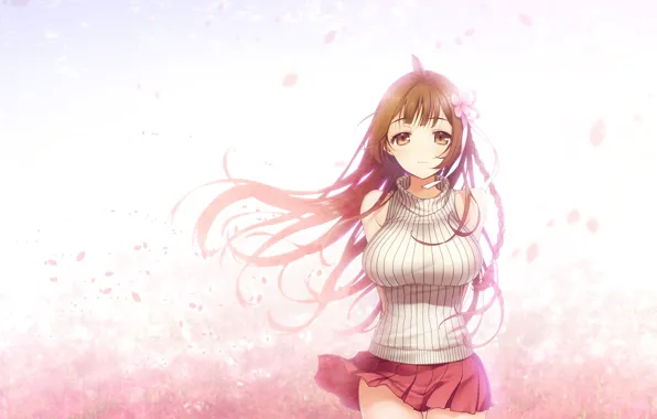 Picture look, girl, background, games, anime, art, Deep One