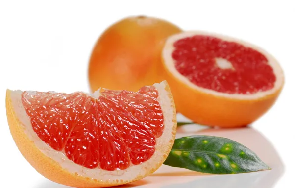 Picture macro, slice, citrus, grapefruit, slice