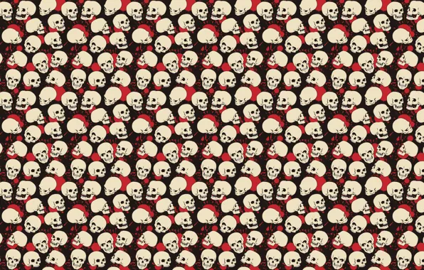 Picture white, red, pose, black, blood, paint, skull, spot, red, white, black, poses