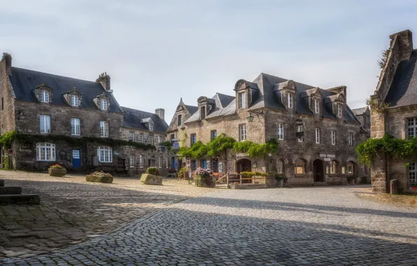 Picture the city, street, France, Locronan