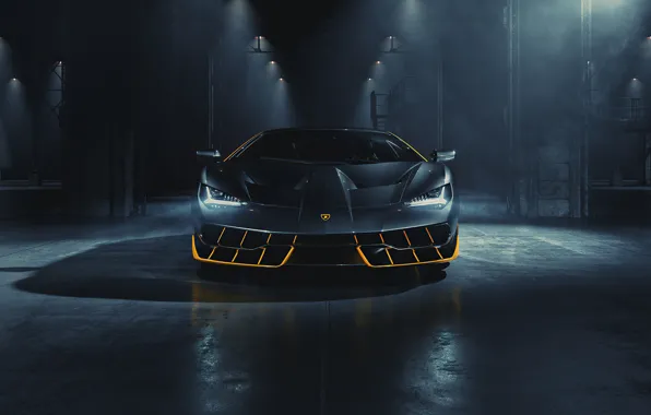 Picture the dark background, Lamborghini, car, Centennial