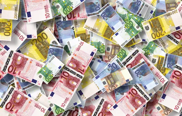 Picture Euro, currency, bills, economy