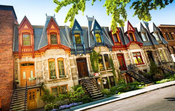 Picture the city, Canada, houses, Montreal