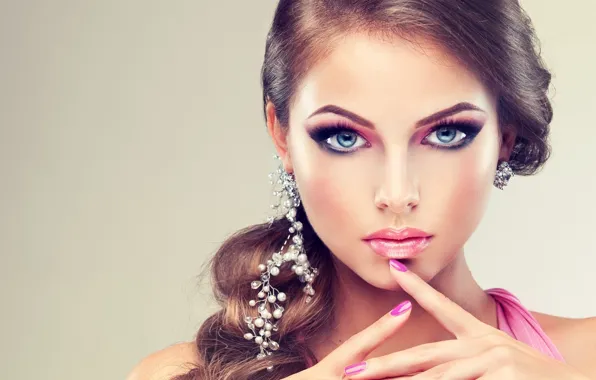 Wallpaper face, model, makeup images for desktop, section девушки - download
