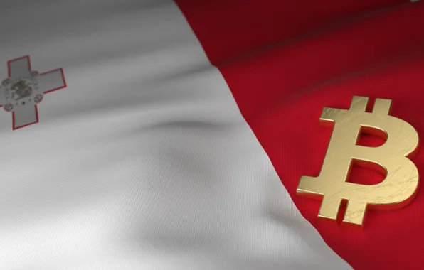 Picture blur, flag, Malta, bitcoin, malta, bitcoin