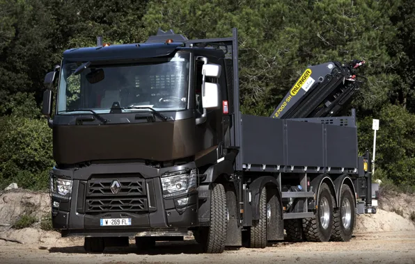 Picture trees, truck, Renault, body, four-axle, CMU, Renault Trucks, C-series