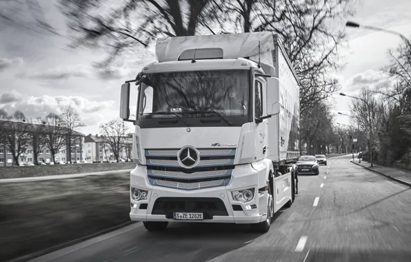 Picture Mercedes-Benz, truck, van, Actros, e-Actros