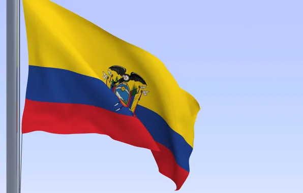 Picture the sky, yellow, flag, eagle, texture, ecuador, Ecuador