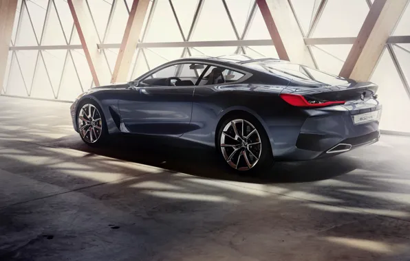 Picture light, coupe, shadow, BMW, 2017, 8-Series Concept
