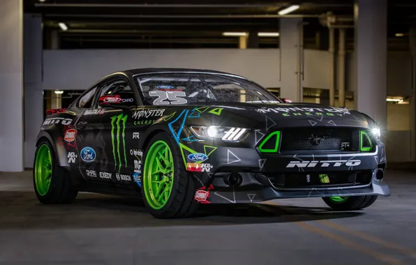Picture Mustang, Ford, Machine, Light, Lights, Drives, RTR, Sport Car