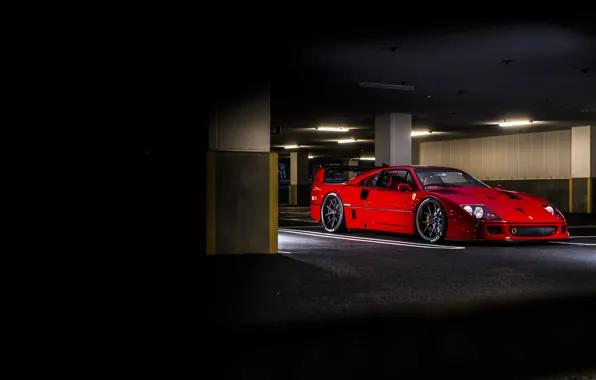 Picture Red, F40, Parking