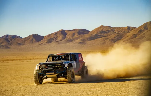 Picture mountains, Ford, dust, plain, 2019, Bronco R Race Prototype