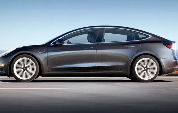 Picture Tesla, electric, model 3