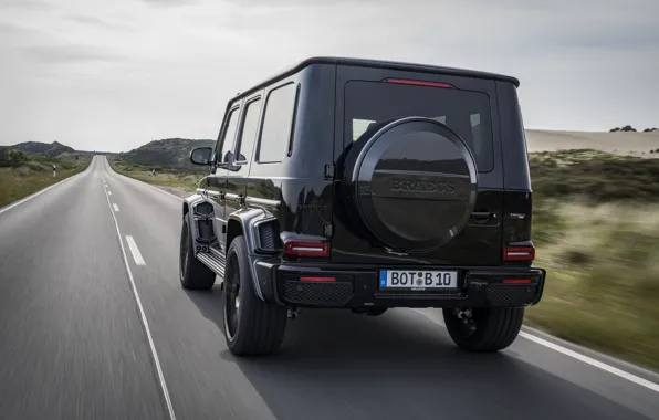Picture black, Mercedes-Benz, SUV, back, Brabus, AMG, G-Class, G63, G 63, 2019, W464, Black Ops 800
