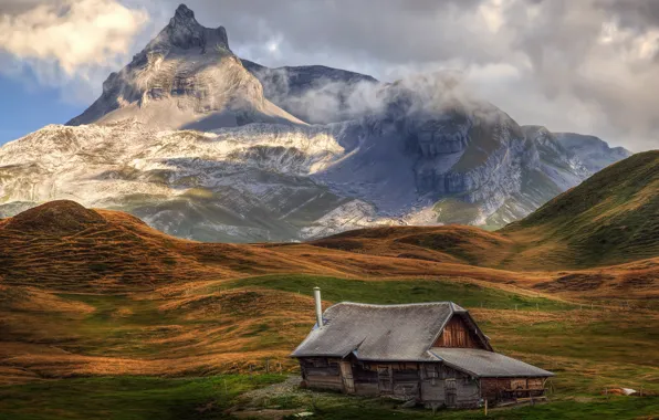 Picture Switzerland, mountains, last refuge