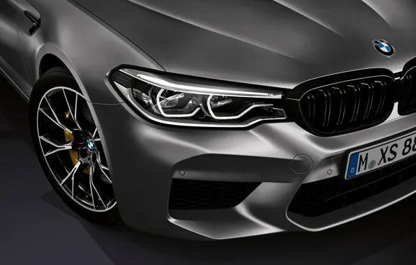 Picture the hood, BMW, grille, bumper, 2018, M5, V8, F90, M5 Competition