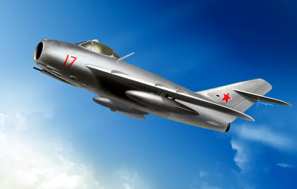Picture USSR, THE SOVIET AIR FORCE, The MiG-17, frontline fighter, Jet fighter