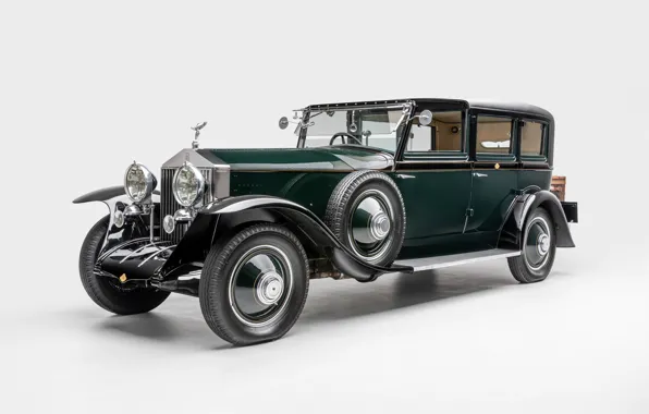 Picture retro, Rolls-Royce, Phantom, white background, 1927, 1927 Rolls-Royce Phantom