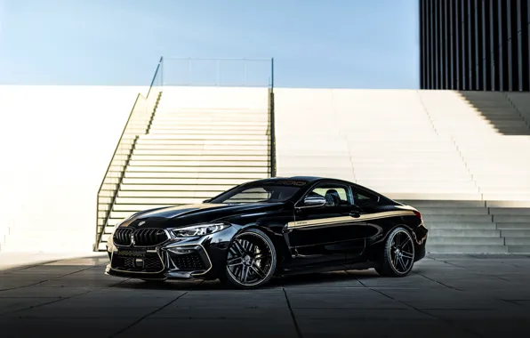 Picture black, tuning, coupe, BMW, ladder, stage, Manhart, 2020, BMW M8, 4.4 L., two-door, V8 Biturbo, …