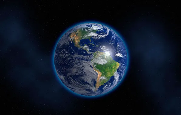 Picture space, earth, the world, planet, blue planet