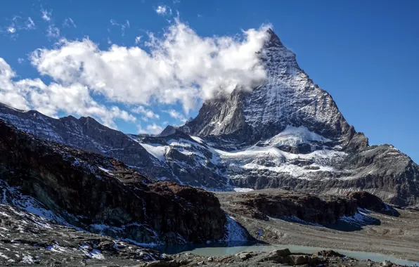 Picture mountain, Switzerland, top, Matterhorn