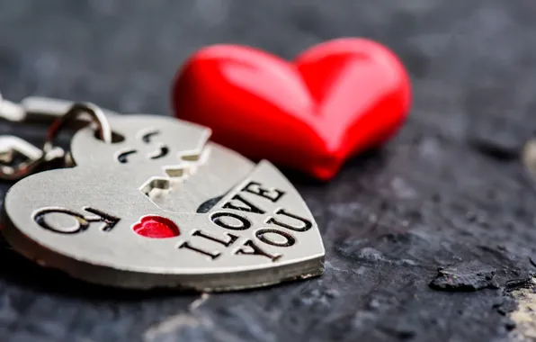 Picture love, heart, red, love, keychain, heart, romantic, I love You