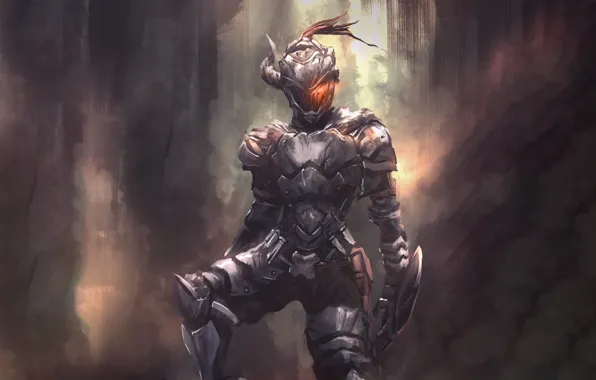 Picture armor, warrior, helmet, knight, Goblin Slayer