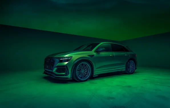 Picture Audi, green, side, tuning Studio, ABBOT, kit, Crossover, RSQ8-R