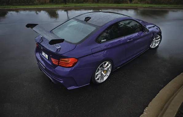 Picture BMW, Purple, IND, F82, Rear, M4 Coupe