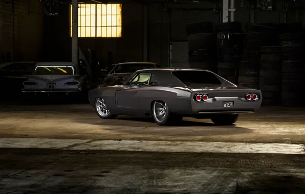 Picture Dodge, Charger, Gray, Custom, Rs