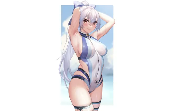 Picture girl, sexy, Anime, pretty, hair, swimsuit, fate